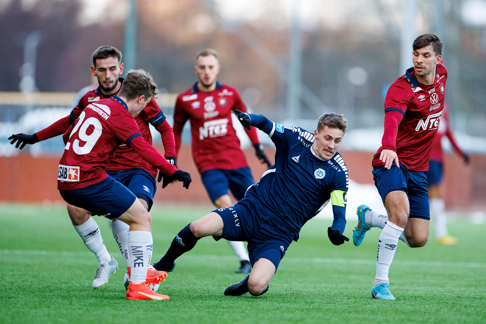 Följ Superettan 2024 från discovery+  Här är en matchbild på Utsiktens Erik Westermark under en träningsmatch i fotboll mellan Utsikten och Örgryte 2023, Krister Andersson - Bildbyrån 2023