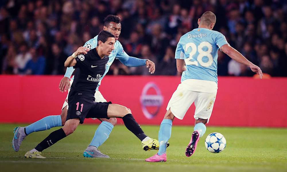 Malmö FF i match under UEFA Champions League