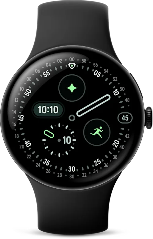 Google Pixel Watch 4 45mm 4G Svart