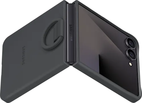 Samsung Silicone Cover with Ring Flip7 Svart