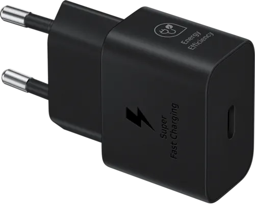 Samsung 25W Laddare utan Sladd Svart