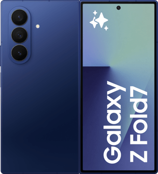 Samsung Galaxy Z Fold7, Blue Shadow, fram- och baksida