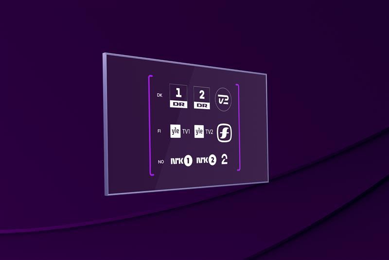 Komplettera ditt tv-paket genom att köpa till ett eller flera kanalpaket med tv-kanaler från Danmark, Finland och Norge.