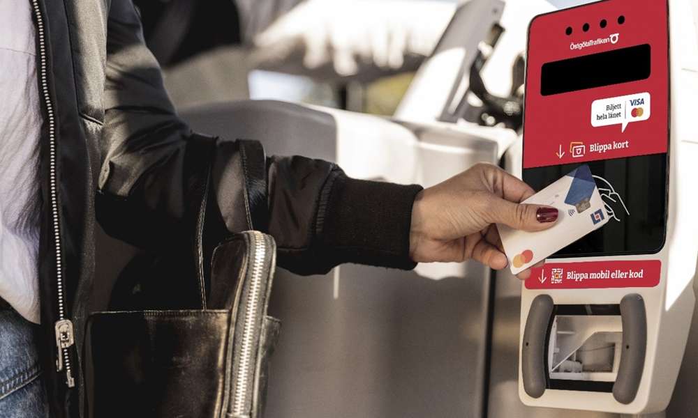 Biljetterminal från Östgötatrafik