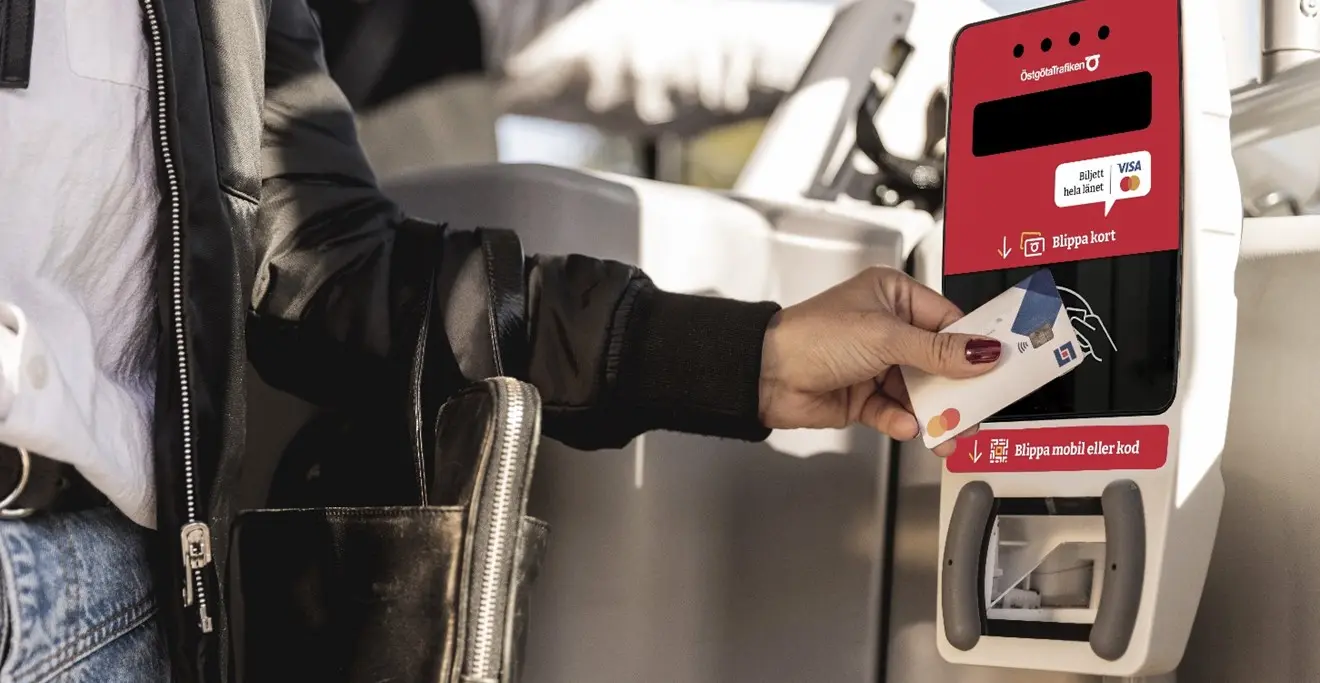Biljetterminal från Östgötatrafik