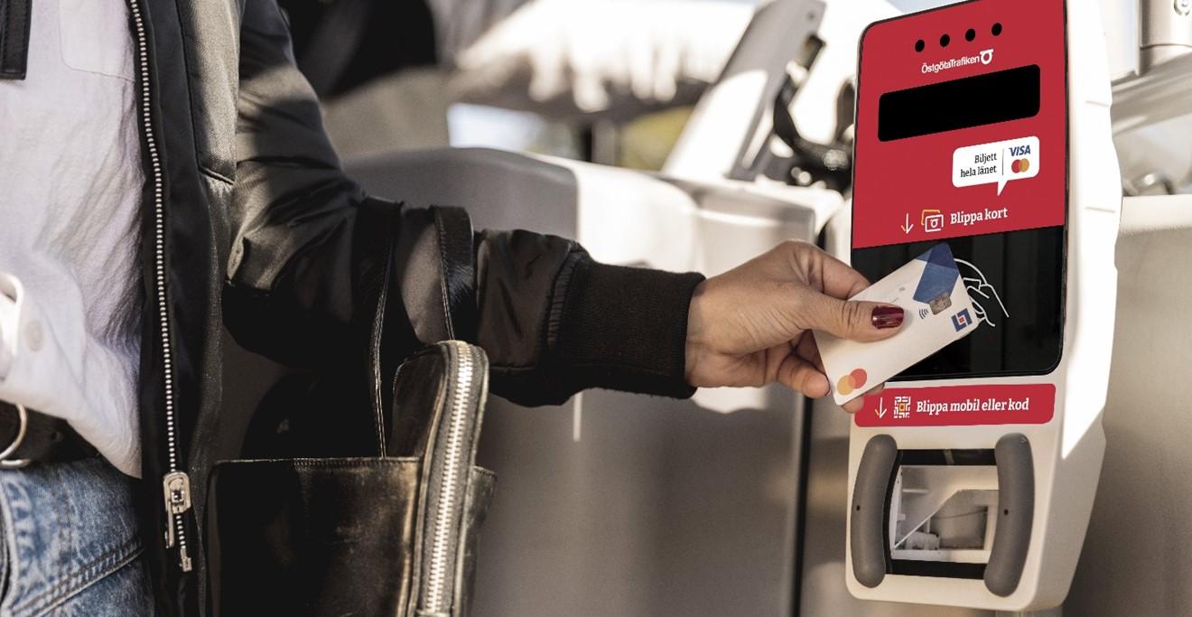 Biljetterminal från Östgötatrafik